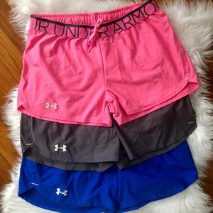 Lot of 3!!!! Under Armour Heat Gear Shorts sz M